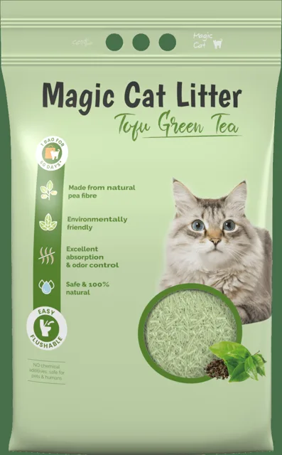 Stelivo Magic Litter Tofu zelený čaj 12l