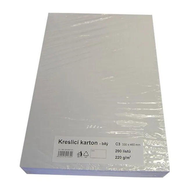 STEPA Kreslící karton C3, 330 × 460 mm, 220 g/m2, 200 listů