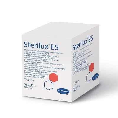 Sterilux Gáza kompr.nest.ES 10 x 10 cm 100 ks 17vl8vrs