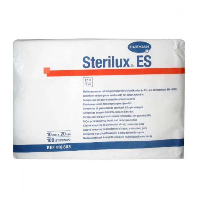 STERILUX Gáza kompres nesterilní 10 x 20 cm 100 kusů