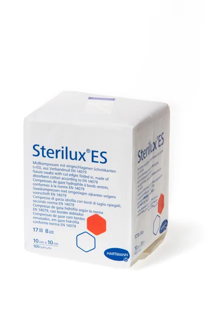 Sterilux gáza nesterilní 8vrst. 10 x 10cm 100 ks