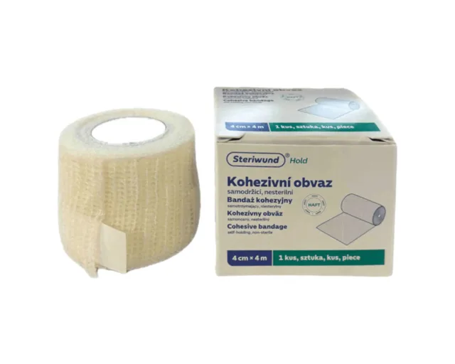 Steriwund Kohezivní obvaz samodržící nesterilní 4 cm x 4 m
