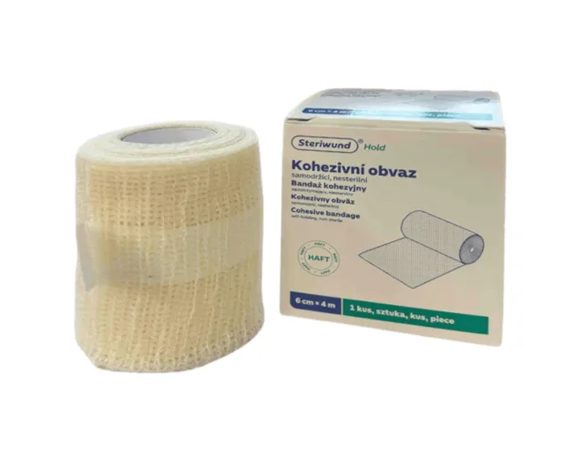 Steriwund Kohezivní obvaz samodržící nesterilní 6 cm x 4 m