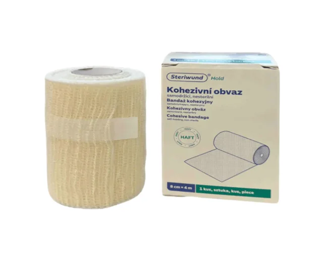 Steriwund Kohezivní obvaz samodržící nesterilní 8 cm x 4 m