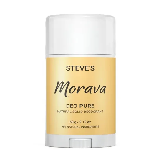 Steves Natural Solid Deodorant DEO PURE • Morava Tuhý přírodní deodorant DEO PURE • Morava