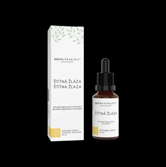 Štítná žláza bezlihová tinktura – kapky 25 ml – Green idea