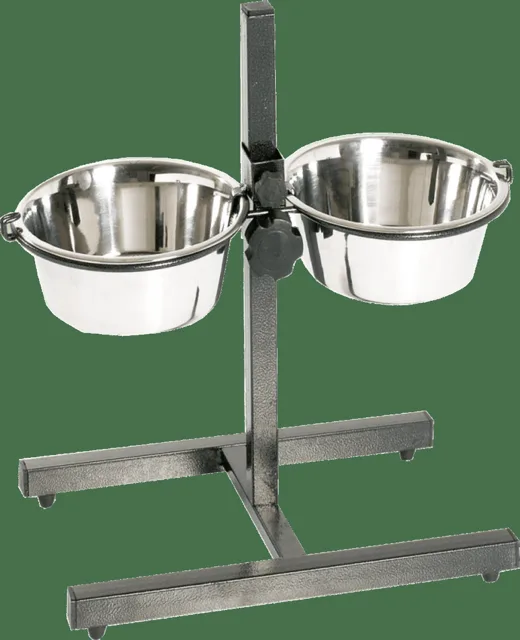 Stojan + misky Tommi nerez 2x4l