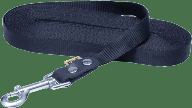 Stopovací vodítko Bafpet popruh černé 2,5cm x 15m
