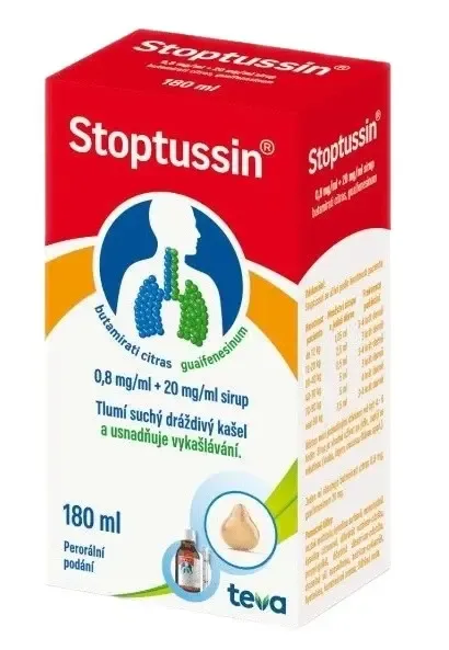 Stoptussin 0.8mg/ml+20mg/ml sir.1x180ml