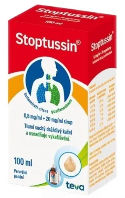 STOPTUSSIN POR 0,8MG/ML+20MG/ML SIR 1X100ML I