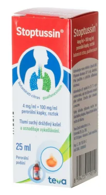 STOPTUSSIN POR 4MG/ML+100MG/ML POR GTT SOL 1X25ML