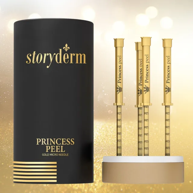 STORYDERM - Princess Peel Gold Micro Needle - Spikulové peelingové sérum se zlatem - 4x2 ml