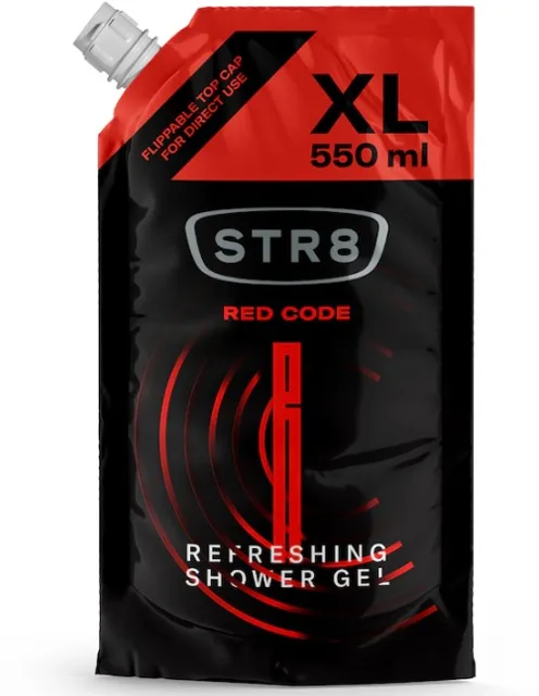 STR8 Red Code - sprchový gel - náplň 550 ml