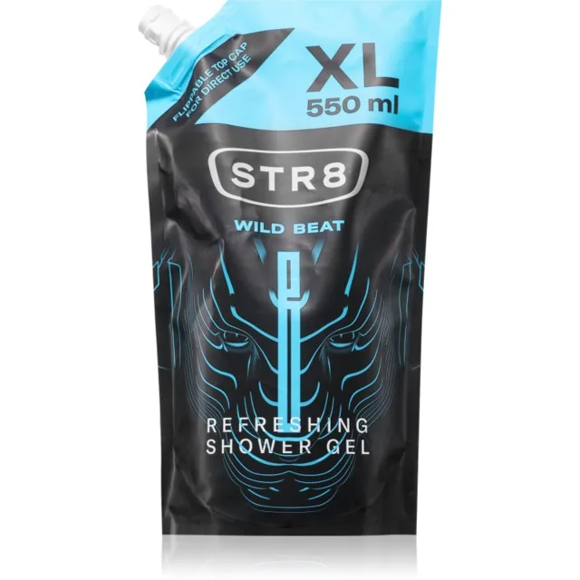 STR8 Wild Beat sprchový gel – náhradní náplň pro muže 550 ml