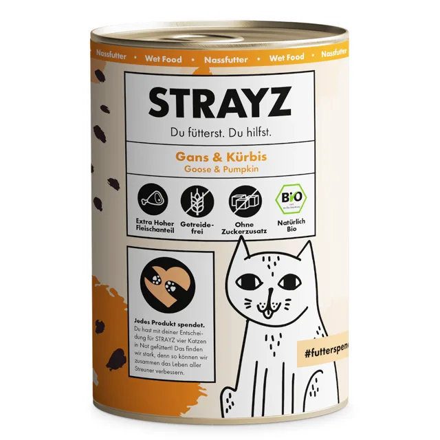 STRAYZ BIO Cat 6 x 400 g - bio-husa a bio-dýně