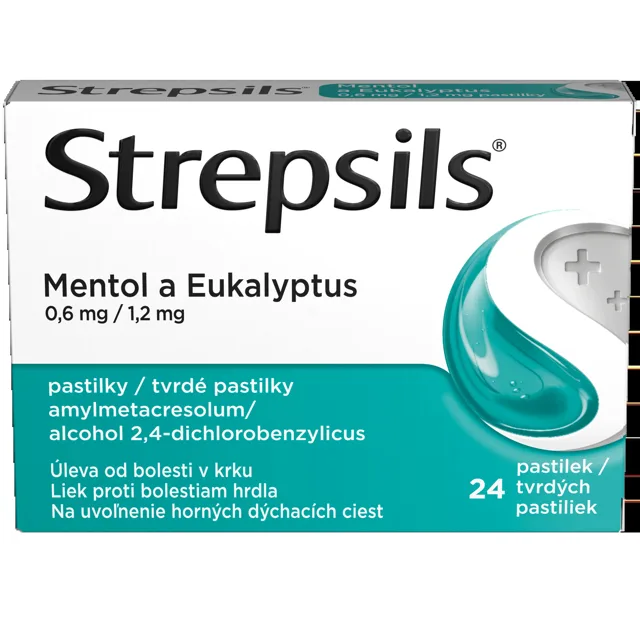 Strepsils Mentol a eukalyptus orm.pas.24 I