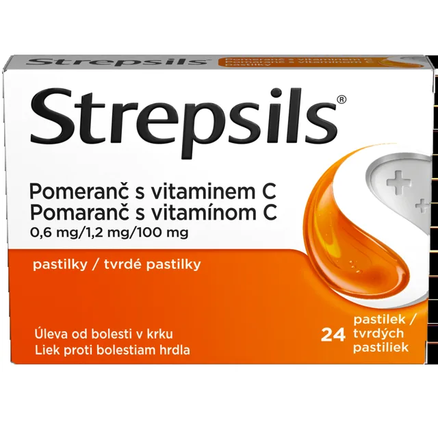 Strepsils Pomeranč s vitaminem C orm.pas.24