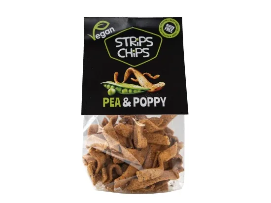 Strips Chips hrachové s mákem 80 g