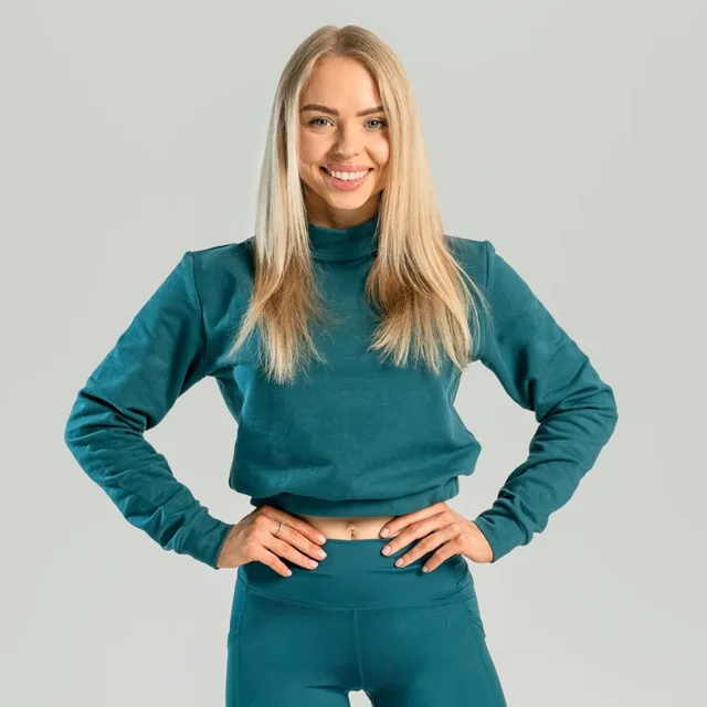 STRIX Dámská mikina Essential High-Neck Deep Teal