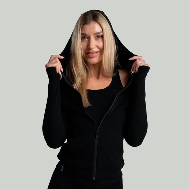 STRIX Dámská mikina se zipem MERINO I Black