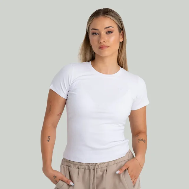 STRIX Dámské triko Ribbed White