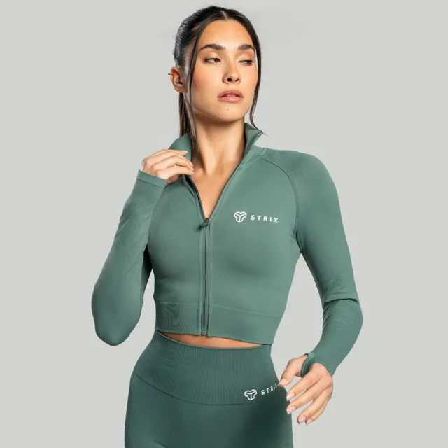 STRIX Dámský top Cropped Seamless Moss