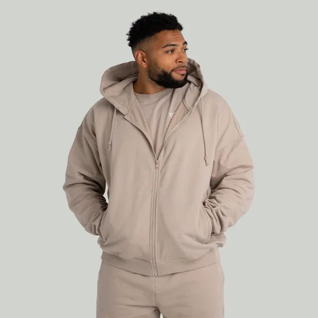 STRIX Mikina Zip Taupe