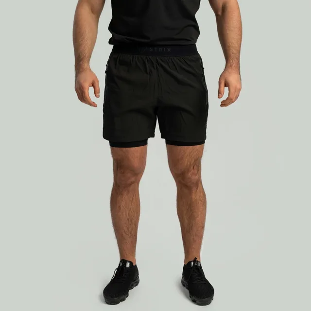 STRIX Šortky 2in1 Black