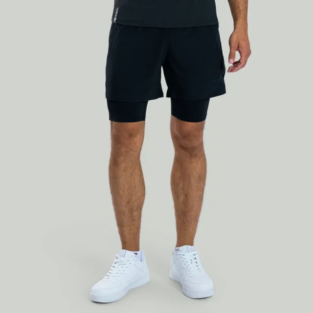 STRIX Šortky 2in1 ULTRA Black