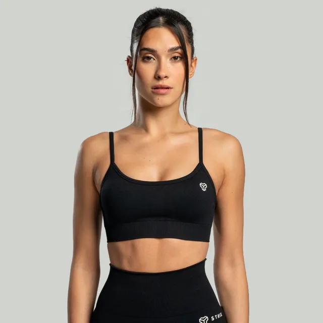 STRIX Sportovní podprsenka Seamless String Black