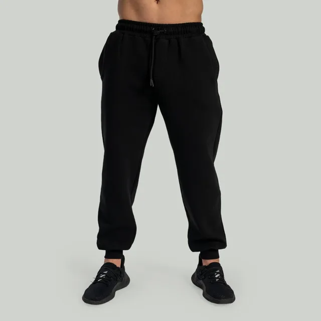 STRIX Tepláky Relaxed Black