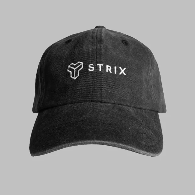STRIX Washed Cap Black