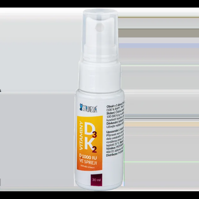 Strunecká Vitamin D3 2000 IU + K2 ve spreji - 30ml