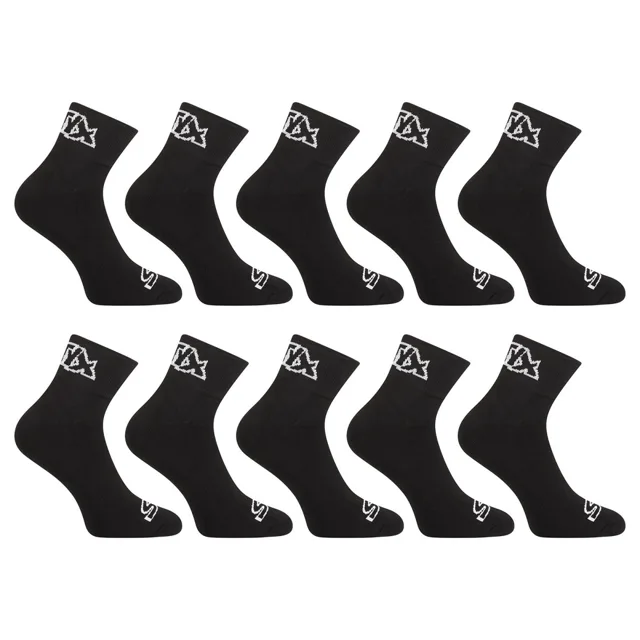 Styx 10PACK ponožky kotníkové černé (10HK960) XL