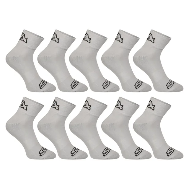 Styx 10PACK ponožky kotníkové šedé (10HK1062) M