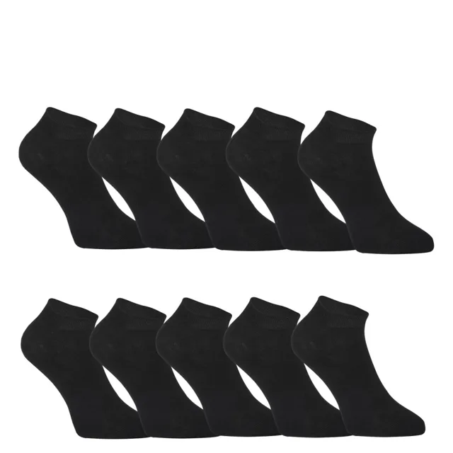 Styx 10PACK ponožky nízké bambusové černé (10HBN960)  L