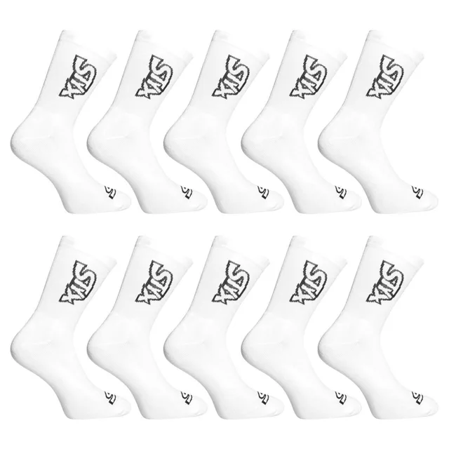 Styx 10PACK ponožky vysoké bílé (10HV1061) L