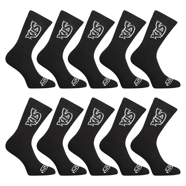 Styx 10PACK ponožky vysoké černé (10HV960) S