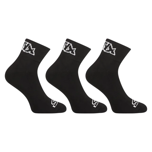 Styx 3PACK ponožky kotníkové černé (3HK960) L
