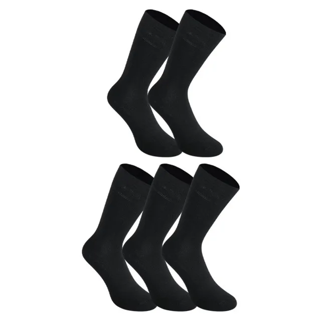 Styx 5PACK ponožky vysoké bambusové černé (5HB960)  M