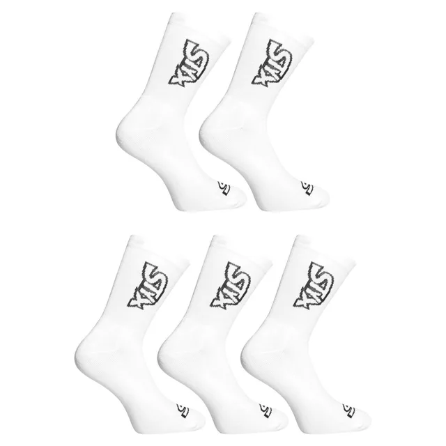 Styx 5PACK ponožky vysoké bílé (5HV1061) L