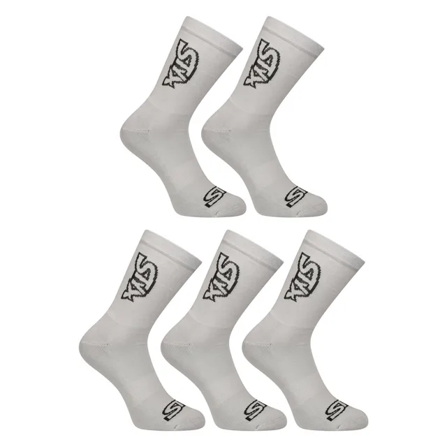 Styx 5PACK ponožky vysoké šedé (5HV1062) M