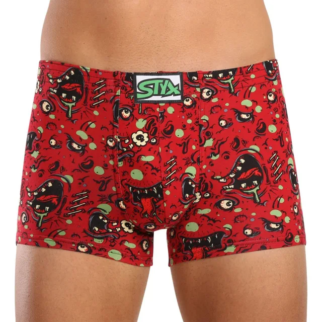 Styx Pánské boxerky art klasická guma zombie (Q1451) M