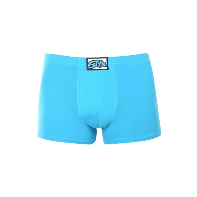Styx Pánské boxerky klasická guma světle modré (Q1169) L