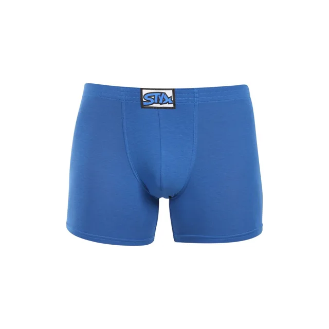 Styx Pánské boxerky long klasická guma modré (F1167) XXL