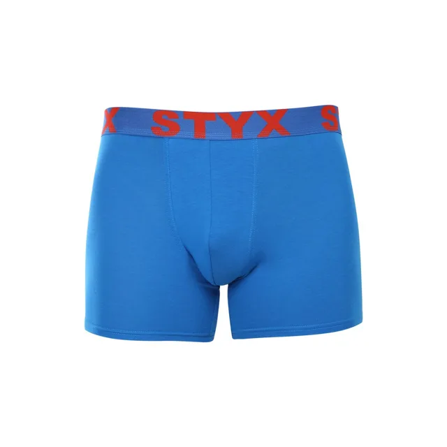 Styx Pánské boxerky long sportovní guma modré (U1167) XL