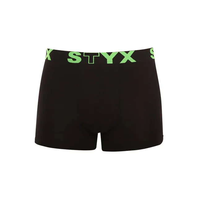 Styx Pánské boxerky sportovní guma černé (G962) M