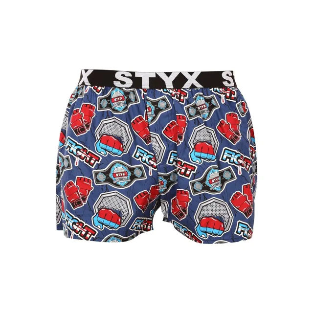 Styx Pánské trenky art sportovní guma fight (B1556) L