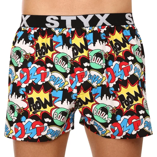 Styx Pánské trenky art sportovní guma OMG (B1456) L
