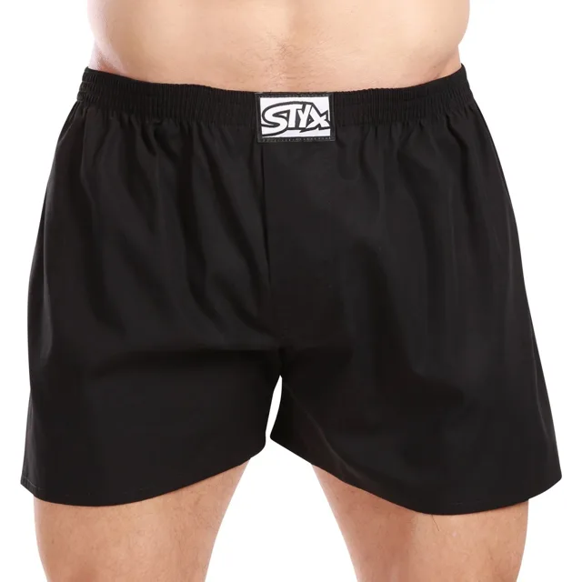 Styx Pánské trenky klasická guma černé (A960)  XL